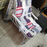 Раскладушка кресло с матрасом и подлокотниками Селла-3